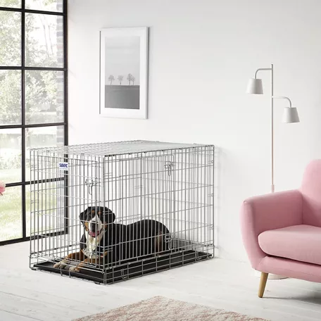 Savic | Dog Residence 118 cm | összecsukható fém szobakennel kutyáknak – 118,5 × 77 × 82,5 cm