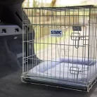 Savic | Dog Residence Mobile 76 cm | összecsukható fém szobakennel kutyáknak – szürke, 76 × 53 × 61 cm