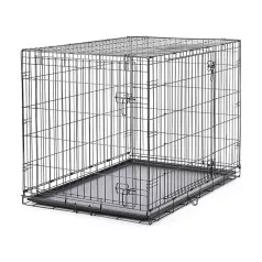  Savic | Dog Cottage 107 cm | összecsukható fém szobakennel kutyáknak – fekete, 107 × 72 × 79 cm