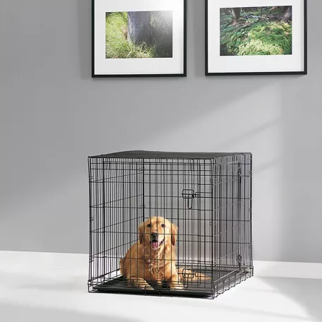 Savic | Dog Cottage 107 cm | összecsukható fém szobakennel kutyáknak – fekete, 107 × 72 × 79 cm