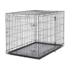   Savic | Dog Cottage 118 cm | összecsukható fém szobakennel kutyáknak – fekete, 118 × 77 × 84 cm