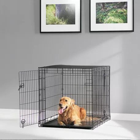 Savic | Dog Cottage 118 cm | összecsukható fém szobakennel kutyáknak – fekete, 118 × 77 × 84 cm