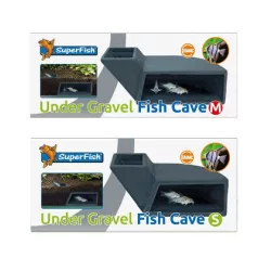   SuperFish UnderGravel Fish Cave S – Kis méretű aljzat alatti búvóhely akváriumi halaknak