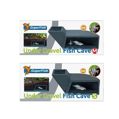 SuperFish UnderGravel Fish Cave S – Kis méretű aljzat alatti búvóhely akváriumi halaknak