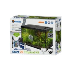   SUPERFISH | START 70 TROPICAL KIT BLACK | Trópusi teljes akváriumi szett, fekete - 63,5x35,6x48 cm