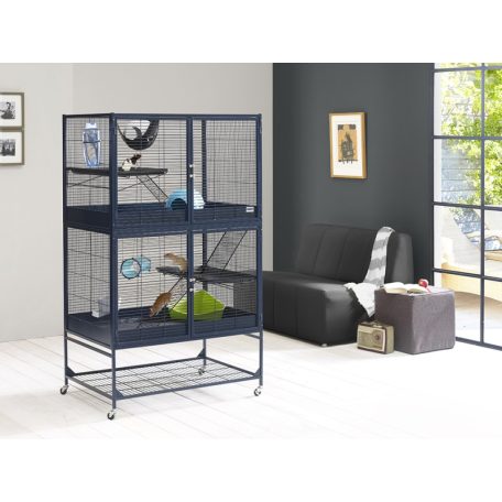 SAVIC Suite Royale Super De Luxe (S) | Kétszintes luxuslakosztály kisállatok számára – 95 × 63 × 159 cm