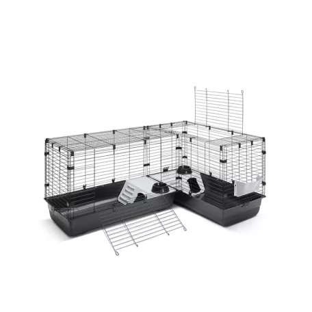 SAVIC Cubix Corner | Moduláris sarokketrec nyulak és tengerimalacok számára – 146 × 50 × 63,5 cm