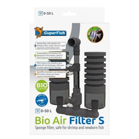 SuperFish Bio Air Filter S | Levegővel működő szivacsszűrő 0–50 l