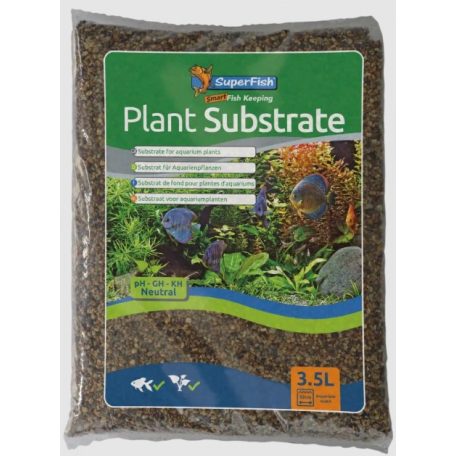 SUPERFISH | AQUA PLANT SUBSTRATE | Tápanyagokban gazdag, növényi talaj - 3,5 L