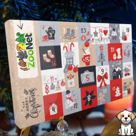 Adventi naptár kutyáknak – Egyedileg összeállított, természetes finomságokkal - 480 g