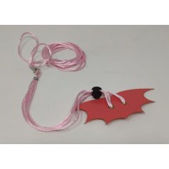   Hüllő póráz – rózsaszín, denevér formájú mellkasrésszel