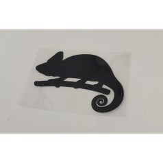 Kaméleon sziluett matrica – fekete