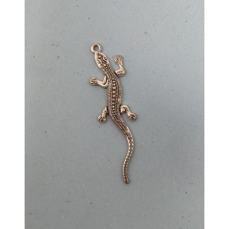 Antik Gyík Medál – Ezüst hatású hüllős ékszeralkatrész