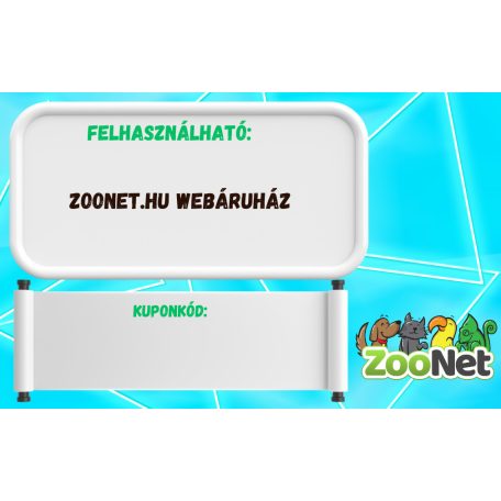 ZooNet Ajándékkártya  | Kisállat, eledel és felszerelés vásárlásához – 100.000 Ft
