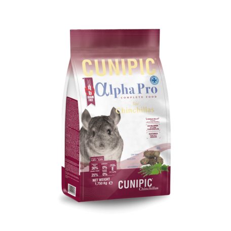 Cunipic | Alpha Pro | Teljesértekű Csincsilla eledel - 1,750 Kg