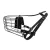 KT26 | Fémkosaras | Jól szellőző, bőrszíjas szájkosár bernáthegyi kutyáknak – Bernát méret, 12 cm/11 cm/44 cm