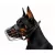 KT26 | Fémkosaras | Jól szellőző, bőrszíjas szájkosár dobermann kutyáknak – Kau2 méret, 10 cm/7 cm/28 cm