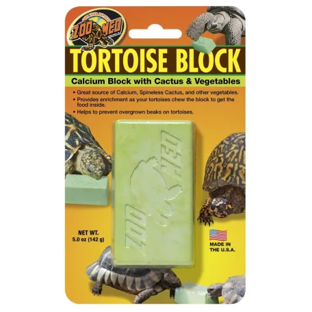 Zoo Med | Tortoise Block | Kalciumos ásványi blokk szárazföldi teknősöknek – 142 g