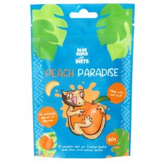   Blue River Diets Peach Paradise | Prémium őszibarackos komplett eledel gyümölcsevő gekkók számára – 60 g