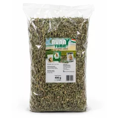   Bunny Yummy | Lucerna széna | Fehérjében és kalciumban gazdag szálas takarmány rágcsálóknak – 400 g (~12 liter)
