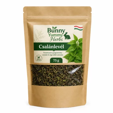 Bunny Yummy | Herbs – Csalánlevél | Prémium természetes gyógynövény csemege rágcsálóknak – 75 g