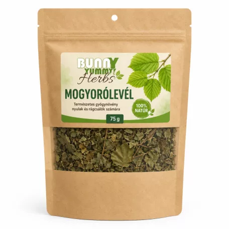 Bunny Yummy | Herbs – Mogyorólevél | Prémium természetes gyógynövény csemege rágcsálóknak – 75 g