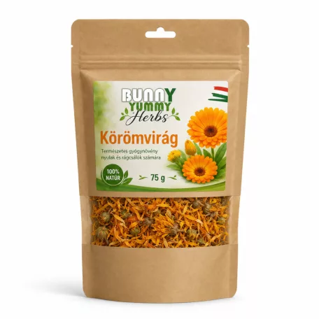 Bunny Yummy | Herbs – Körömvirág | Prémium természetes virág csemege rágcsálóknak – 75 g