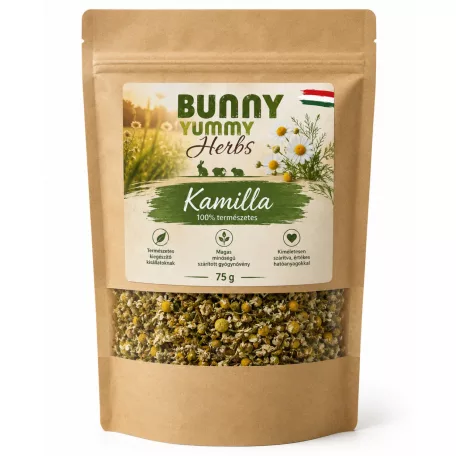 Bunny Yummy | Herbs – Kamilla | Prémium természetes virág csemege rágcsálóknak – 75 g