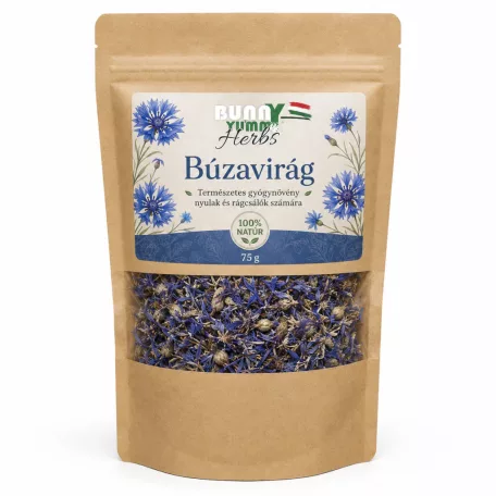 Bunny Yummy | Herbs – Búzavirág | Prémium természetes virág csemege rágcsálóknak – 75 g