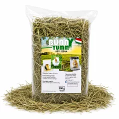   Bunny Yummy | Réti széna | Prémium minőségű természetes szálas takarmány rágcsálóknak – 200 g (~6 liter)