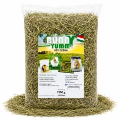   Bunny Yummy | Réti széna | Prémium minőségű természetes szálas takarmány rágcsálóknak – 1500 g (~45 liter)