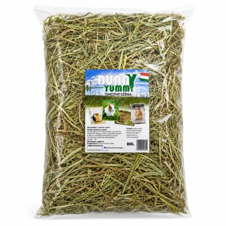 Bunny Yummy | Timothy széna | Prémium minőségű széna rágcsálóknak – 800 g (~24 liter)