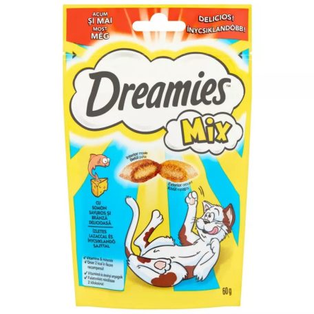 Dreamies | Töltött falatkák | Jutalomfalat | Hal és sajt - 60 g