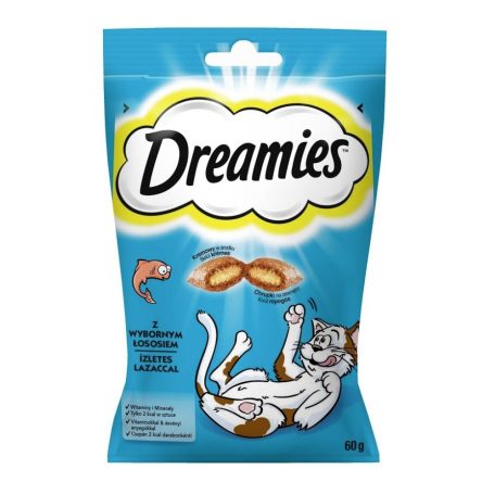 Dreamies | Töltött falatkák | Jutalomfalat | Lazacos - 60 g