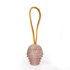   JK9 Duoplay | Játék (kaucsuk labda, narancs zsinórral) kutyák részére - 15 cm