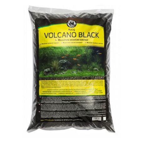 JK | Volcano Black | Vulkáni eredetű bioaktív fekete akváriumi aljzat - 8 L