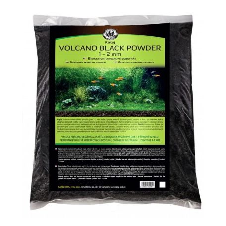 JK | Volcano Powder | Vulkáni eredetű bioaktív fekete akváriumi aljzat - 8 L