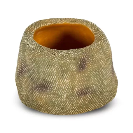 Repti Zoo | Itató–fürdető tál | Természetes hatású víztál kígyók és más hüllők számára - S