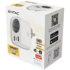 Entac | Smart Hálózati Adapter - 1x Type-F, 2xUSB-A, 1xUSB-C 2.4A WIBLE