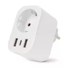 Entac | Smart Hálózati Adapter - 1x Type-F, 2xUSB-A, 1xUSB-C 2.4A WIBLE