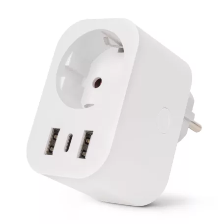 Entac | Smart Hálózati Adapter - 1x Type-F, 2xUSB-A, 1xUSB-C 2.4A WIBLE
