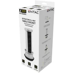 Entac | Elosztó - 4 Foglalat Függőleges  -1.5m 3G1.5