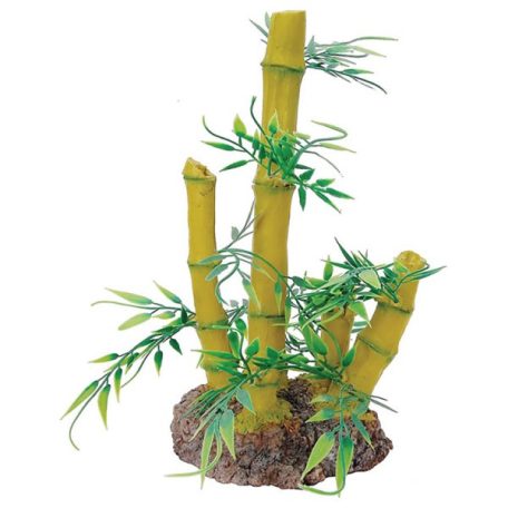 RepStyle Bamboo Plant with Rock Base | Növényesített bambusz dekoráció szikla aljzaton