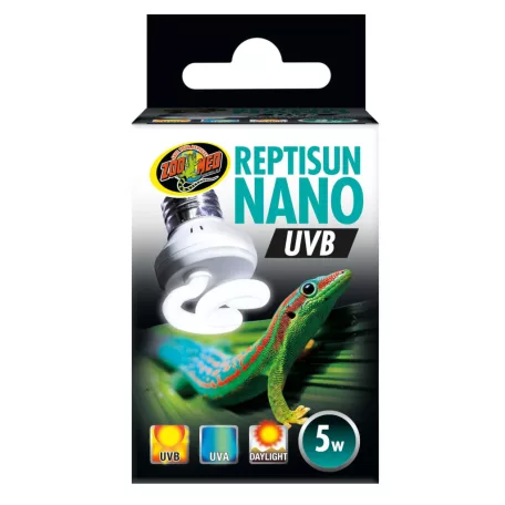 Zoo Med Reptisun Nano UVB | Kompakt UVB fényforrás kisméretű terráriumokhoz – 5 W