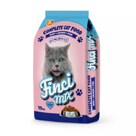 Finci-Mix Adult | Teljes értékű száraztáp baromfival, hallal és marhával felnőtt macskák részére – 10 kg