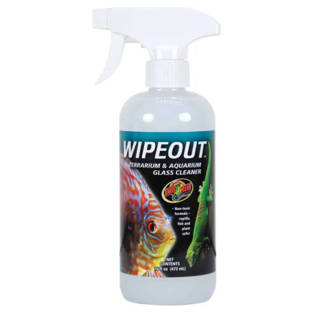 Zoo Med | Wipeout | 100% növényi alapú terrárium és akvárium üvegtisztító – 473 ml