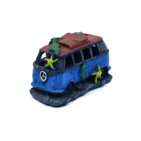 Minibusz akvárium dekoráció - 12,5x6,5x8 cm