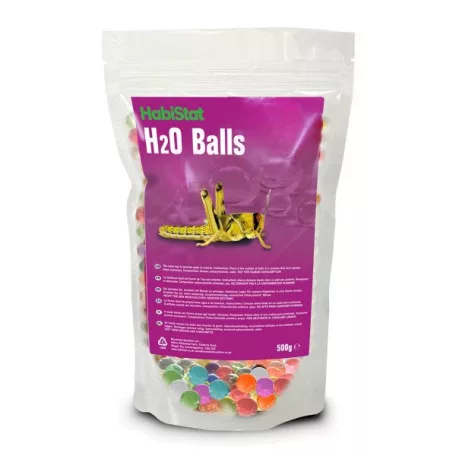 HabiStat | H2O Balls Multicolour | Hidratáló vízgolyók hüllők és rovarok számára - 500 g
