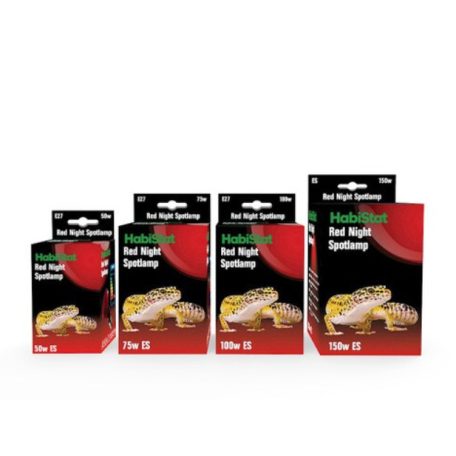 HabiStat | Red Night Spot Lamp | Vörös éjszakai melegítő izzó éjszakai hüllők terráriumába - 150 W