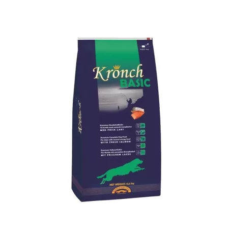 Henne Kronch | Basic – Prémium lazacos kutyatáp felnőtt kutyáknak - 13,5 kg